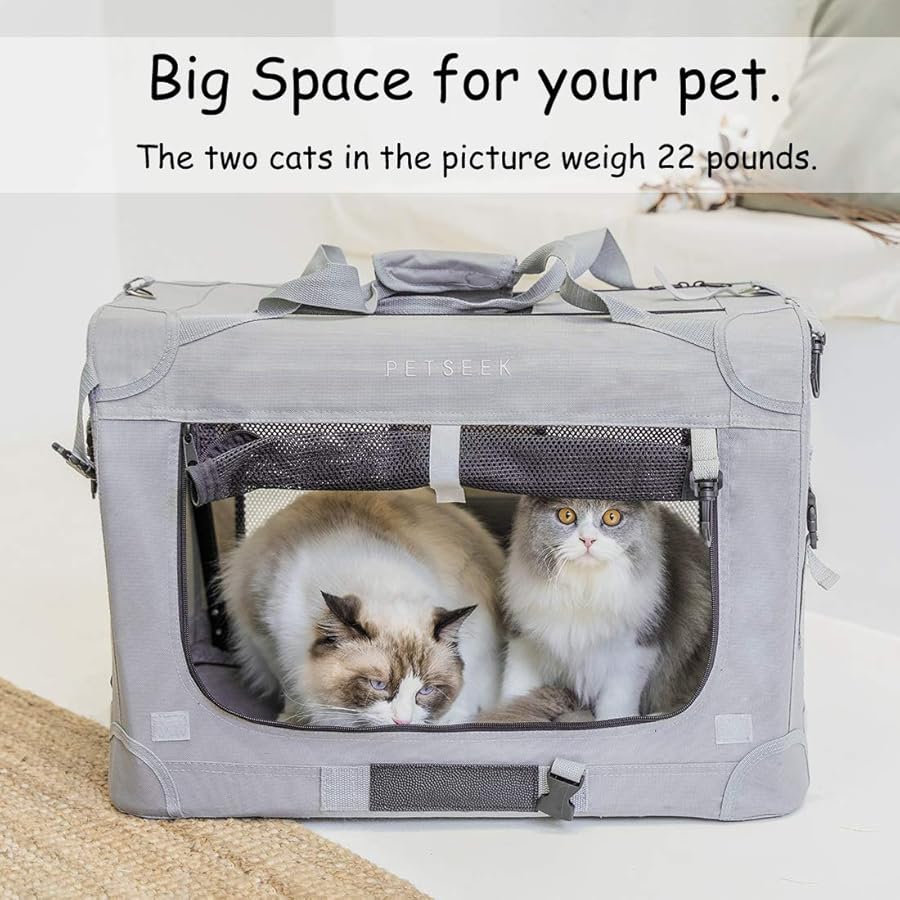 Petseek Extra Large Cat Carrier InfiniteWags 