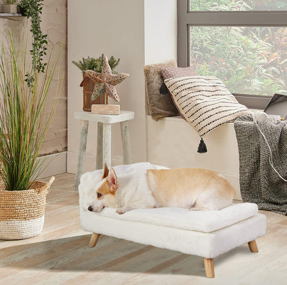 Elevated Dog Bed - Nordic Pet Stool Bed with Cozy InfiniteWags 