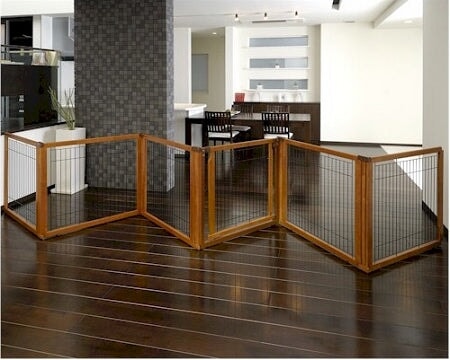 6 Panel Convertible Elite Pet Gate - Autumn Matte Richell 