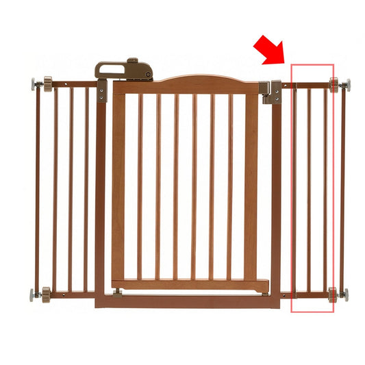 One-Touch Gate II Extension in Brown Richell 