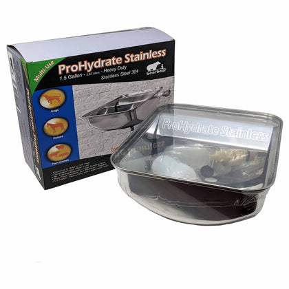 ProHydrate Stainless Steel Waterer 1.5 Gallons Bear Bear Pet 