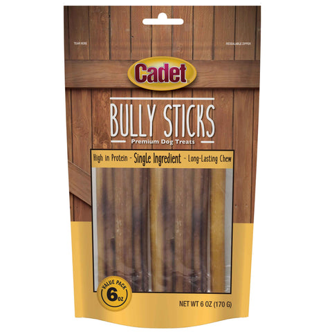 Bully Sticks Dog Treats 6 ounces Cadet 