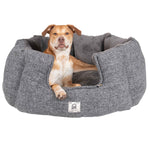 Chill Kuzzi FIR Round Bed Heated Beds DGS Pet Products Large Grey 