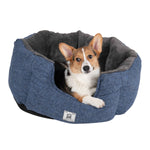 Chill Kuzzi FIR Round Bed Heated Beds DGS Pet Products Small Blue 