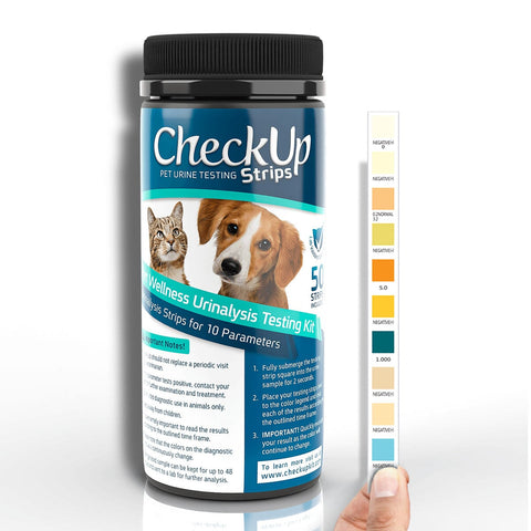 CheckUp 10-in-1 Dog and Cat Urine Testing Strips 50 count Coastline Global 