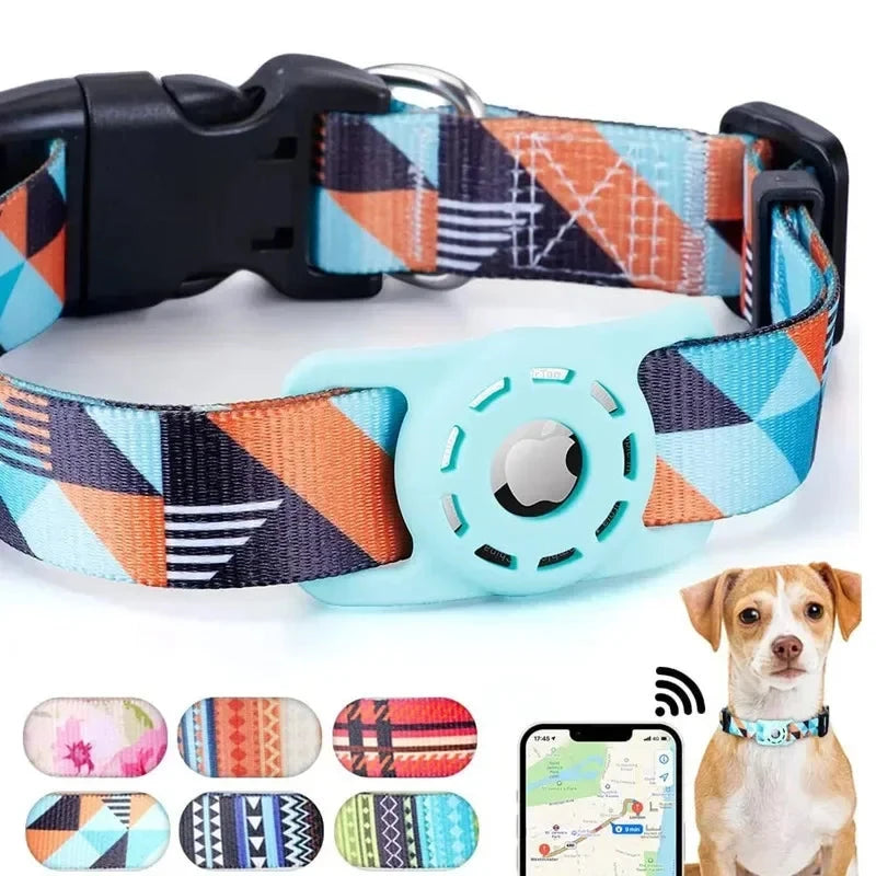 Digital Printing Collar for Apple Airtag - Pets Accessories InfiniteWags 