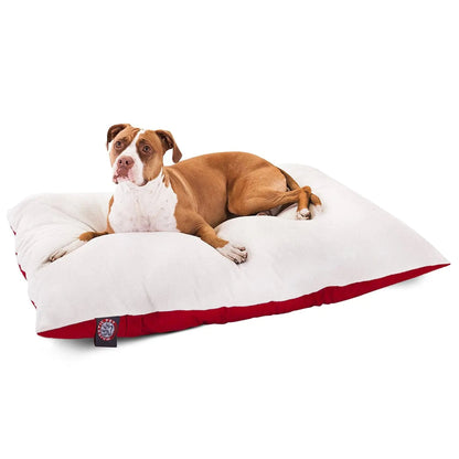 Sherpa Dog Bed - 36x48 InfiniteWags Red 36.0"L x 48.0"W x 8.0"Th 
