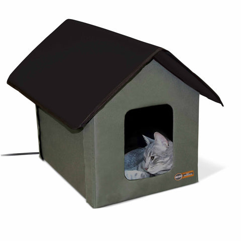 Outdoor Heated Kitty House Cat Shelter K&H Pet Products 