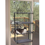 EZ Mount Window Kitty Sill Quad Stack K&H Pet Products 