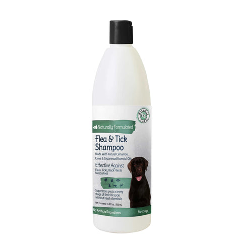 Natural Flea and Tick Shampoo for Dogs 16.9 ounces Miracle Corp 