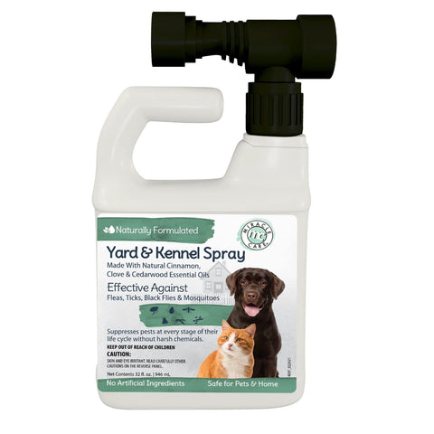 Natural Flea and Tick Spray for Yards and Kennels 32 ounces Miracle Corp 