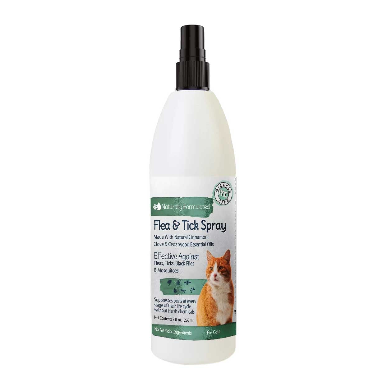 Natural Flea and Tick Spray for Cats 8 ounces – InfiniteWags