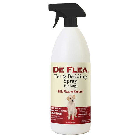 DeFlea Pet and Bed Spray for Dogs 24 ounces Miracle Corp 