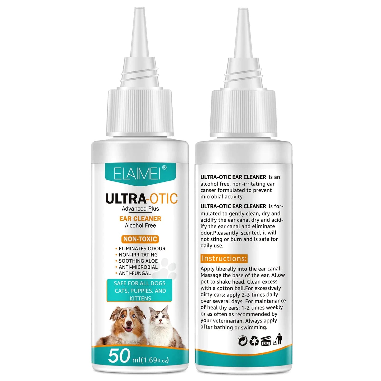Pet Ear Cleaner 50ml InfiniteWags 