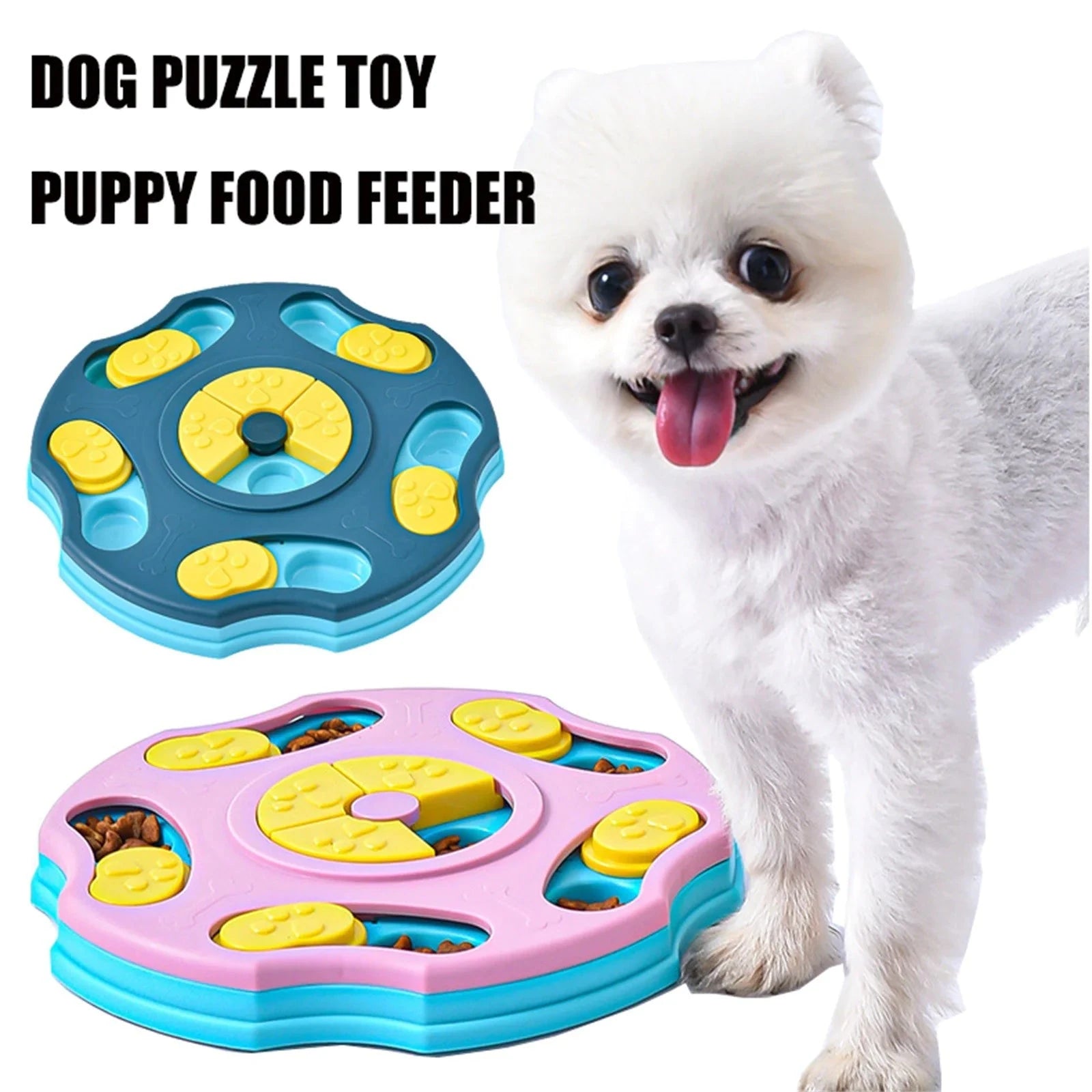 Interactive Dog Food Puzzle Bowl InfiniteWags 