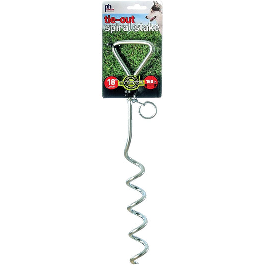 Prevue Pet Products 18 Inch Spiral Tie-Out Stake Heavy Duty Prevue Pet Products 