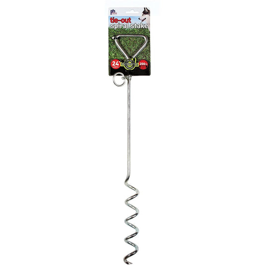 Prevue Pet Products 24 Inch Spiral Tie-Out Stake Heavy Duty Prevue Pet Products 