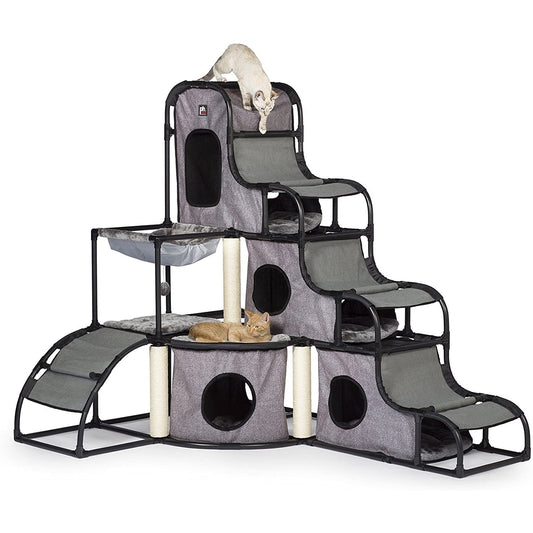 Prevue Pet Products Catville Tower - Gray Print Prevue Pet Products 
