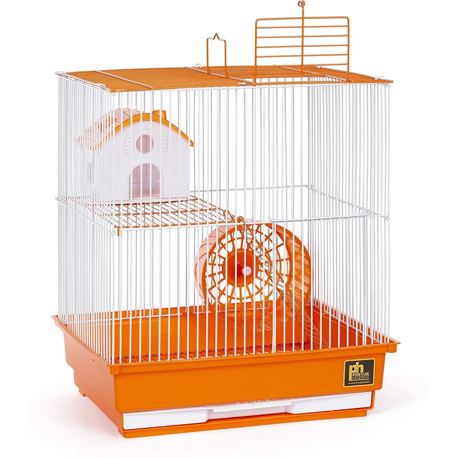 Prevue Pet Products Two Story Hamster Cage - Orange Prevue Pet Products 