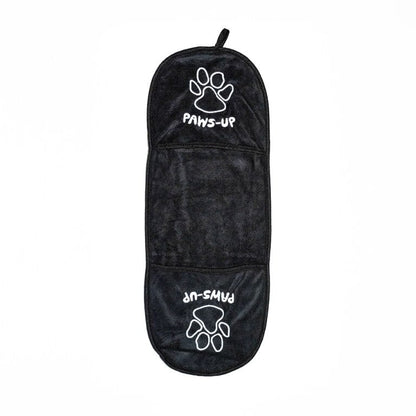 Towel XL Dog Paws Up Black Extra Large 