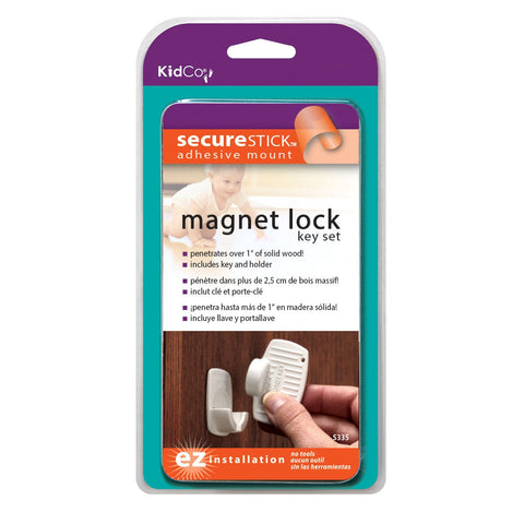 Magnet Lock and Key Adhesive Mount Kidco 