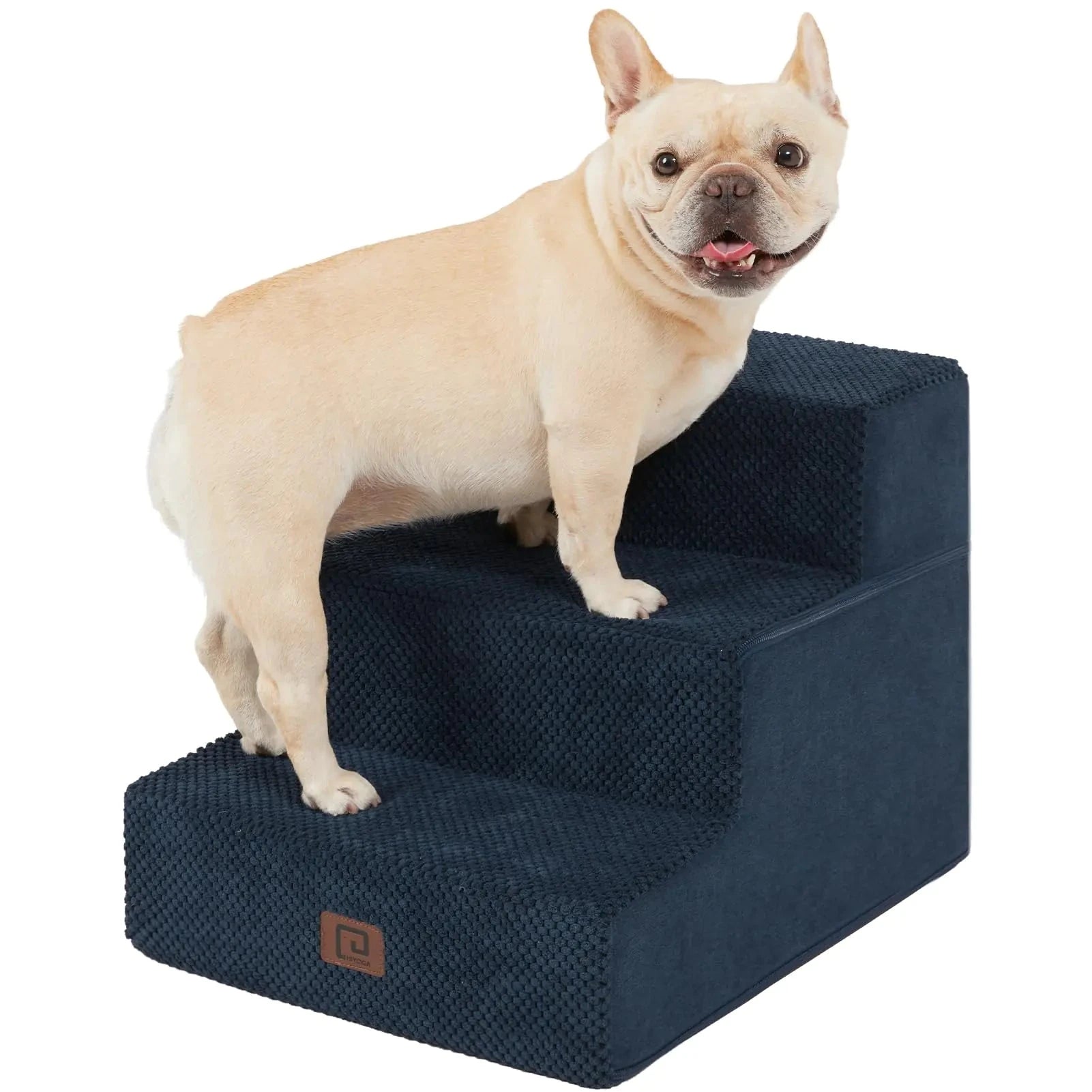 Dog Stairs for Small Dogs - 13.5" H 3-Step Pet Stairs InfiniteWags 