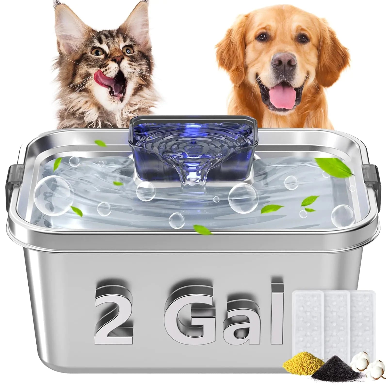Dog Water Fountain for Large Dogs 2Gal/264oz InfiniteWags n/a 