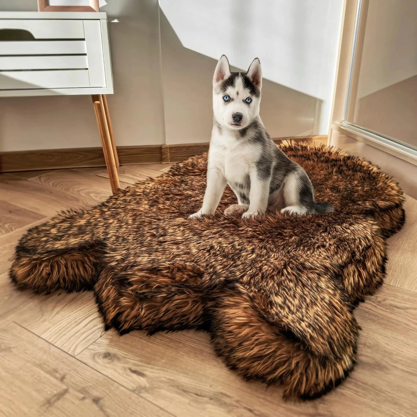 Luxury Faux Fur Orthopedic Dog Bed (40x25”) InfiniteWags 