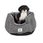 Chill Kuzzi FIR Round Bed Heated Beds DGS Pet Products Medium Grey 