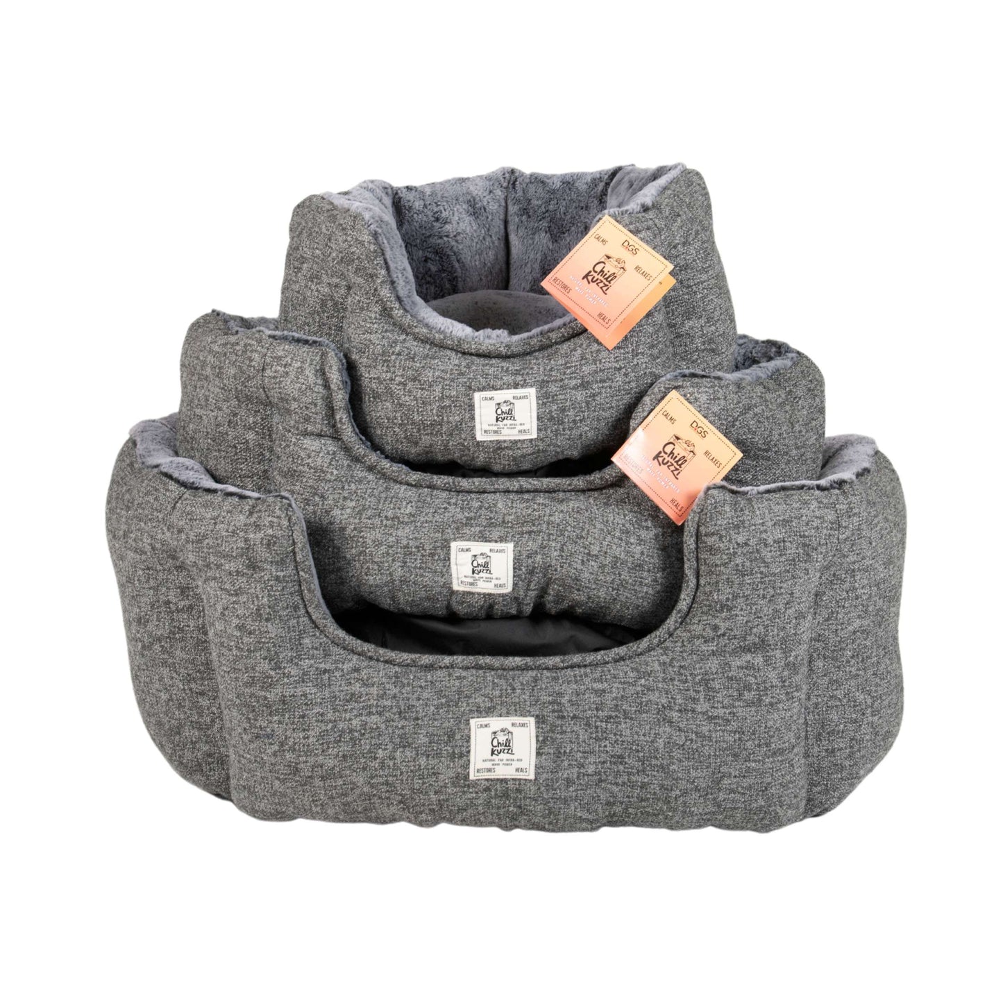 Chill Kuzzi FIR Round Bed Heated Beds DGS Pet Products 