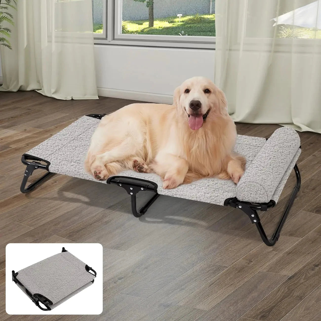 Elevated Dog Bed (X-Large) InfiniteWags 46.8"L x 9.0"W x 31.2"Th 