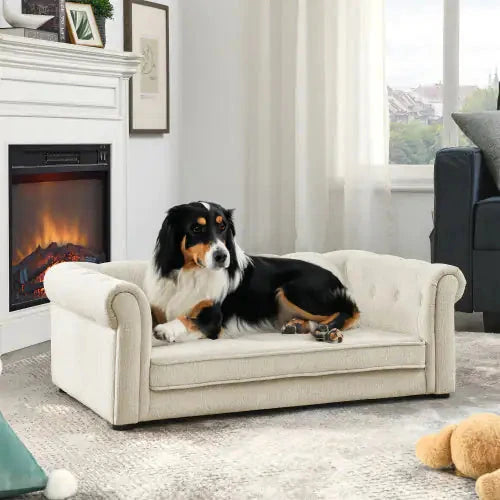 Luxury Dog Bed - Elegant Rectangular Pet Bed For Medium And Large Dogs InfiniteWags 