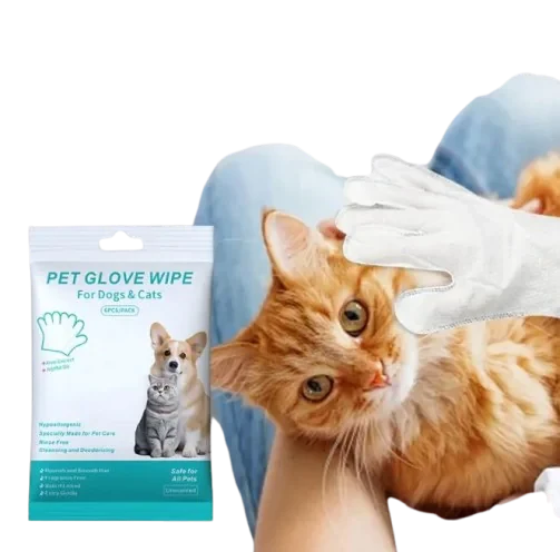 Pet Cleaning Gloves & Wipes InfiniteWags 