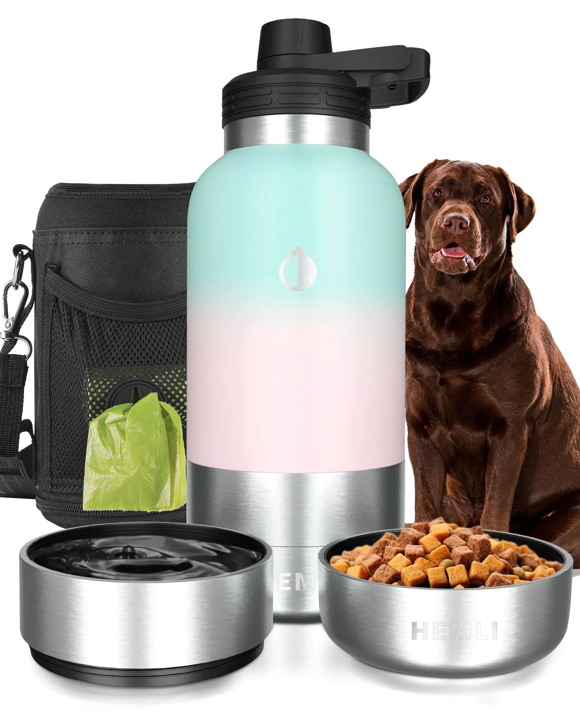 Portable Dog Water Bottle - Dog Travel Water Bottle InfiniteWags 