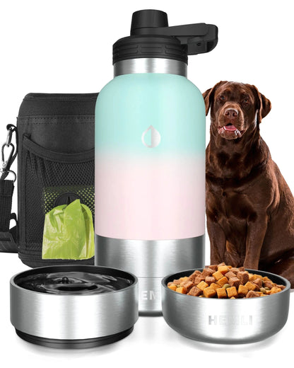 Portable Dog Water Bottle - Dog Travel Water Bottle InfiniteWags 