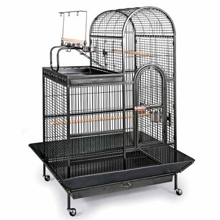 Deluxe Parrot Dometop Cage with Playtop Prevue Pet Products 
