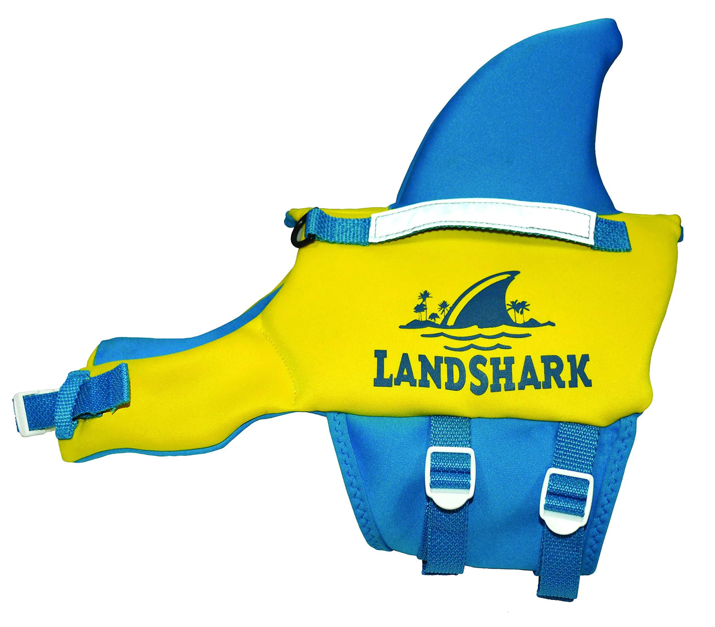 Dog Shark Life Jacket - Landshark Pet Life Jacket Small InfiniteWags 