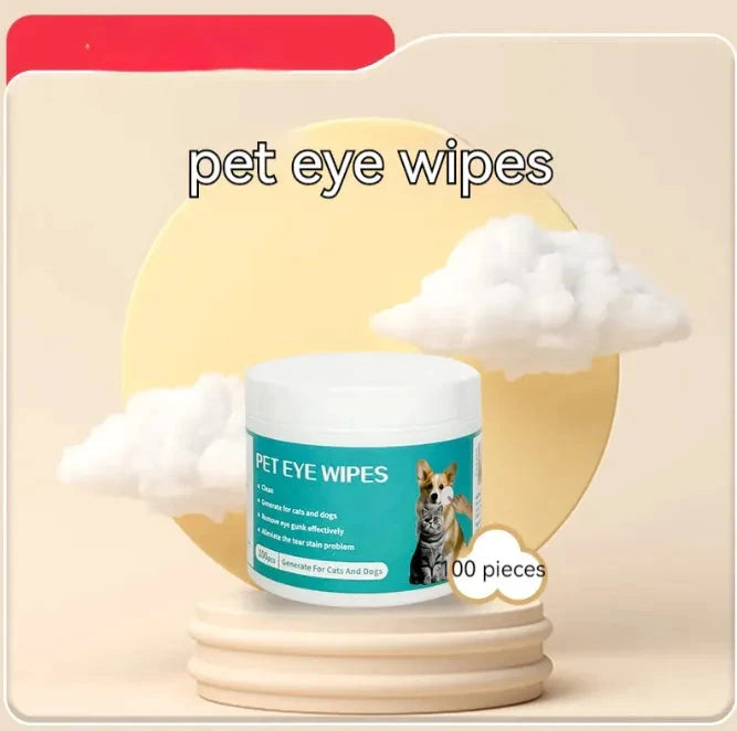 Pet Cleaning Gloves & Wipes InfiniteWags Pet Eye Wipes 