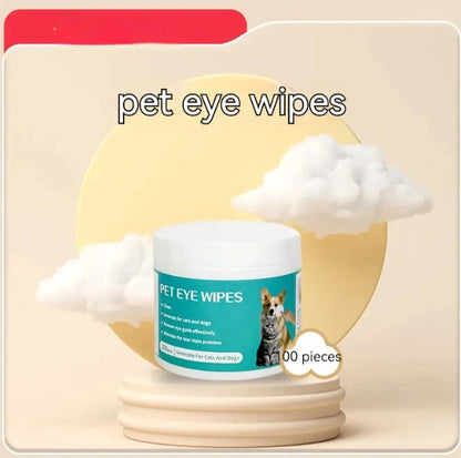 Pet Cleaning Gloves & Wipes InfiniteWags Pet Eye Wipes 