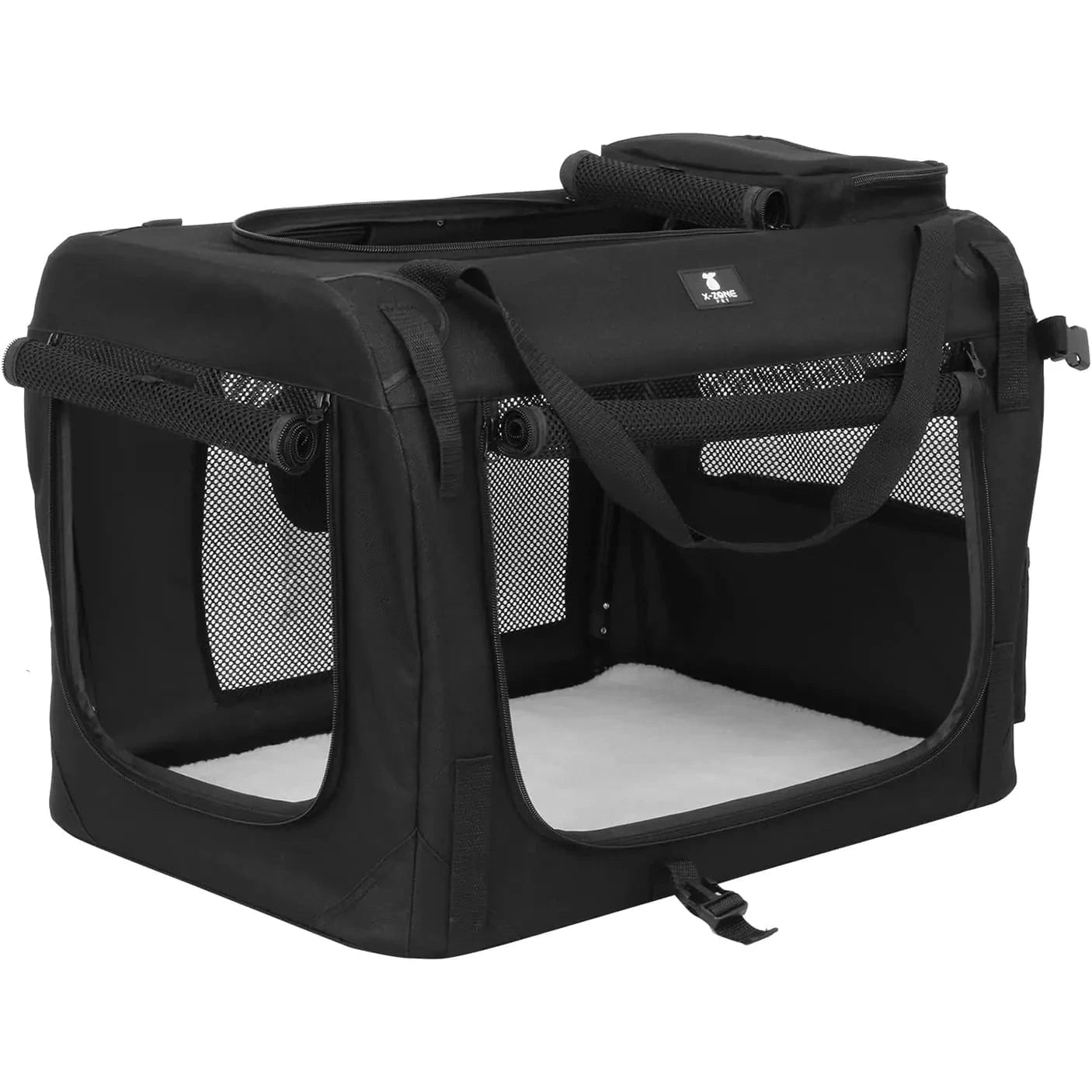 Folding Soft Dog Crate - Indoor & Outdoor - 24" x 16.5" x 16.5" InfiniteWags 