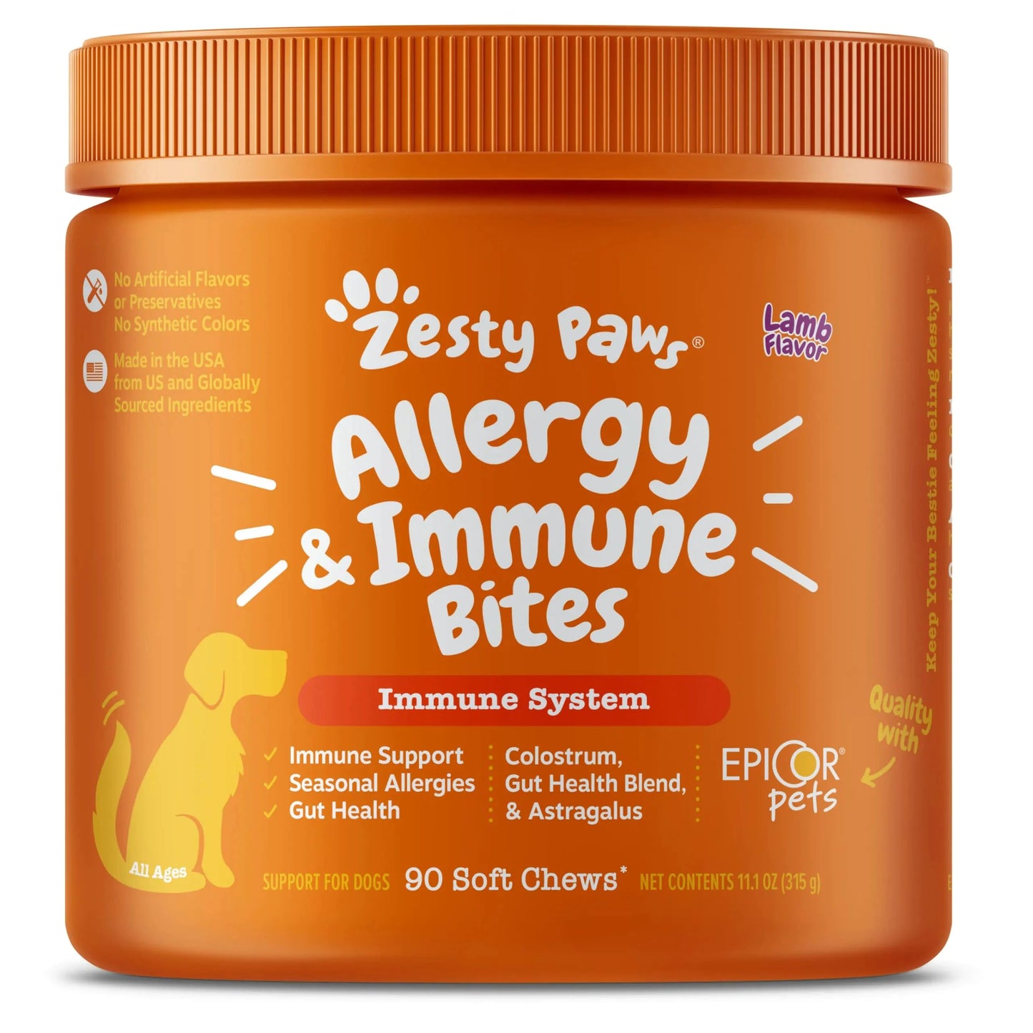 Zesty Paws Dog Allergy Relief 90ct InfiniteWags 