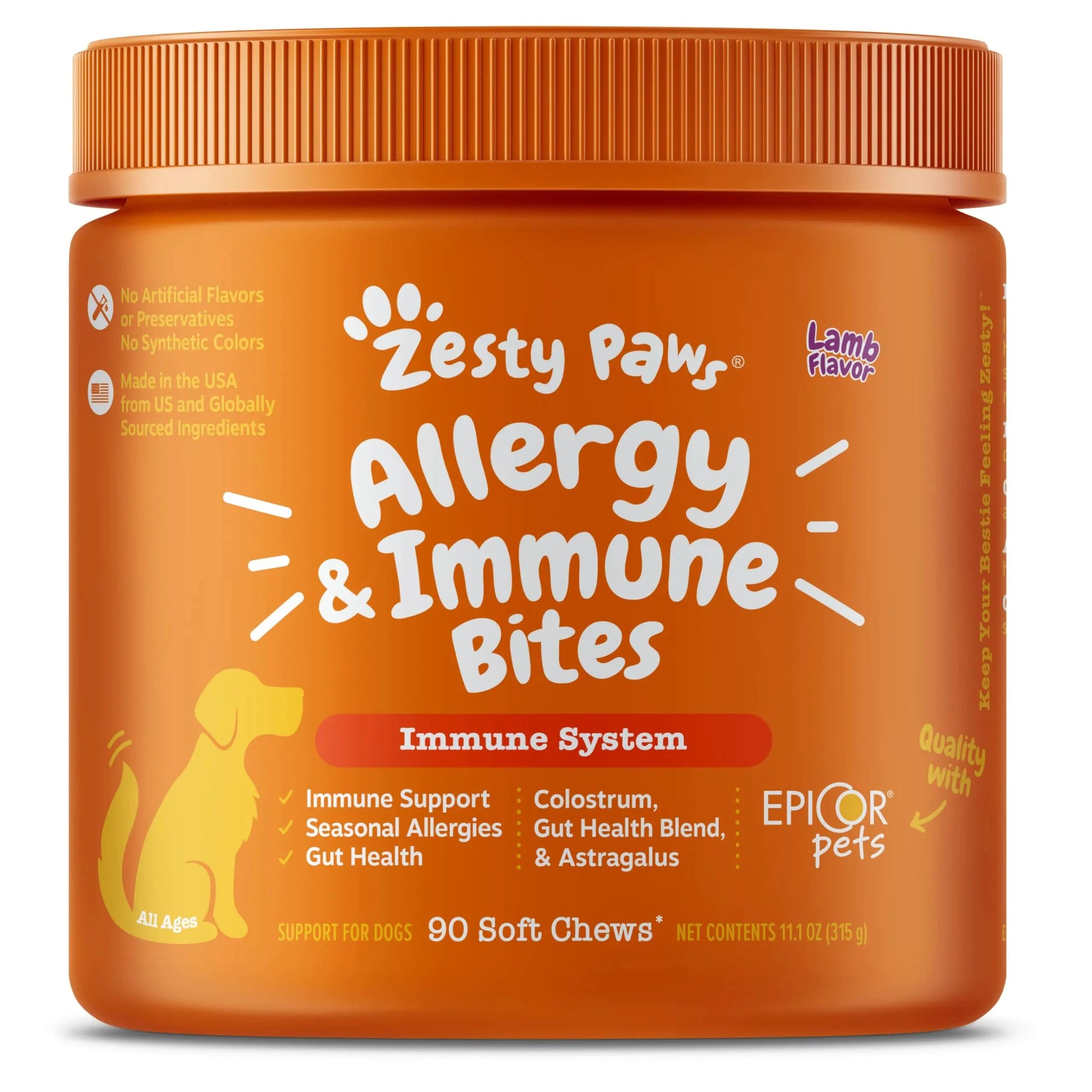 Zesty Paws Dog Allergy Relief 90ct InfiniteWags 