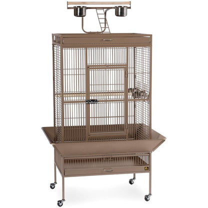 Large Wrought Iron Play Top Bird Cage - Prevue Hendryx Bird Cages Prevue Hendryx Coco Brown 
