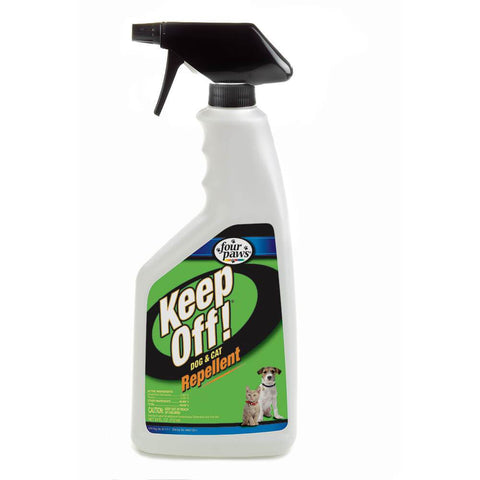 Dog and Cat Repellent Spray - Keep Off Indoor and Outdoor Spray - 16 ounces Four Paws 