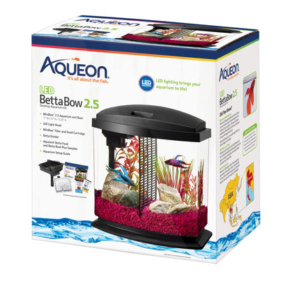 BettaBow LED Aquarium Kit 2.5 Gallon Aqueon 