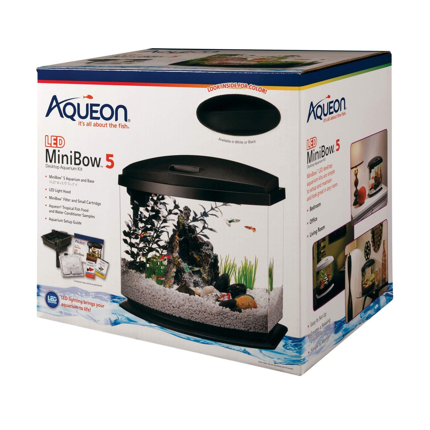 MiniBow LED Aquarium Kit 5 Gallon Aqueon 