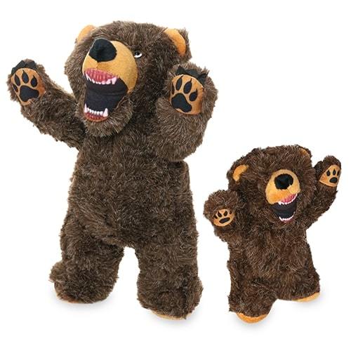 Tough Bear Dog Toy - Mighty® Angry Animal™Series - Bear Tuffy 