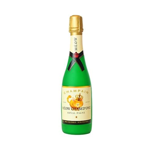 Champagne Dog Toy - Silly Squeakers® Wine Bottle - Meow Chased One Tuffy 