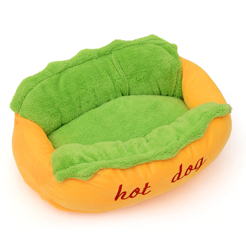 Hot Dog Bed for Dogs InfiniteWags 