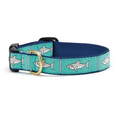 Shark Dog Collar - UpCountry Shark Dog Collection on Navy Webbing Dog Collar UpCountryInc 